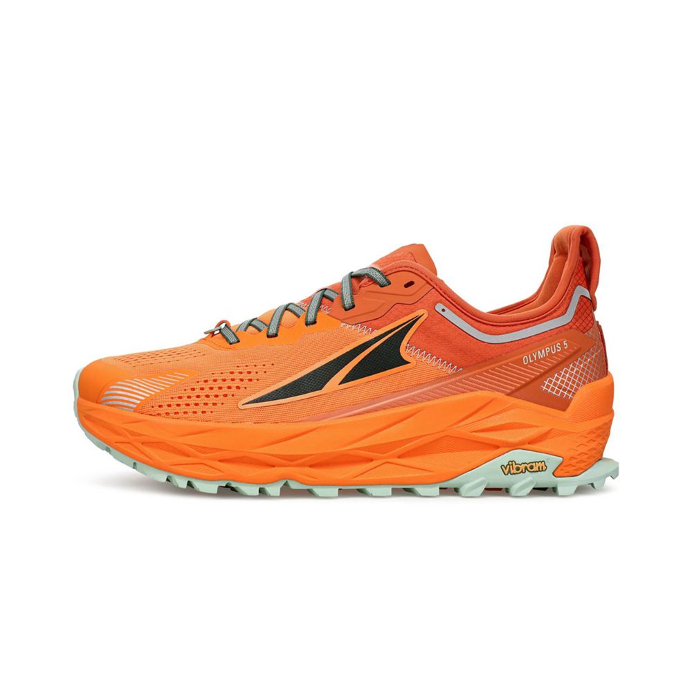 Chaussure de Marche Altra Olympus 5 Orange Homme | AED-39341210