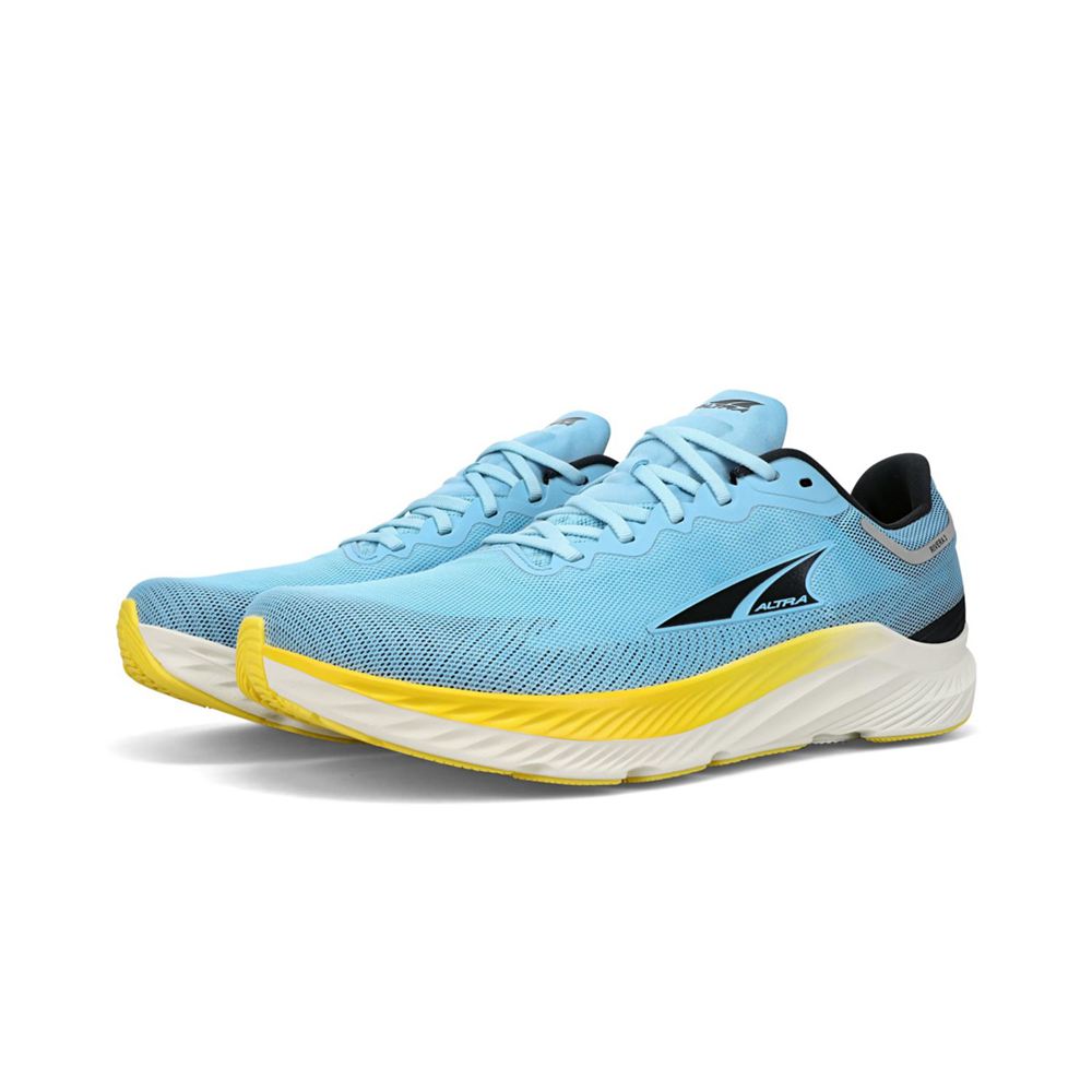 Chaussure de Marche Altra Rivera 3 Bleu Jaune Homme | RWI-72710298