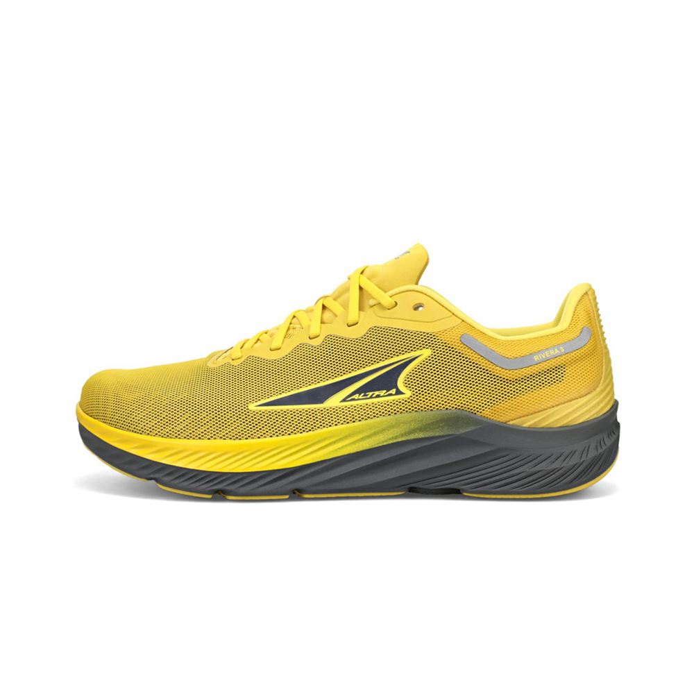 Chaussure de Marche Altra Rivera 3 Grise Jaune Homme | NUC-63071463