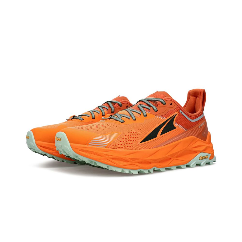 Chaussure de Marche Altra Olympus 5 Orange Homme | AED-39341210