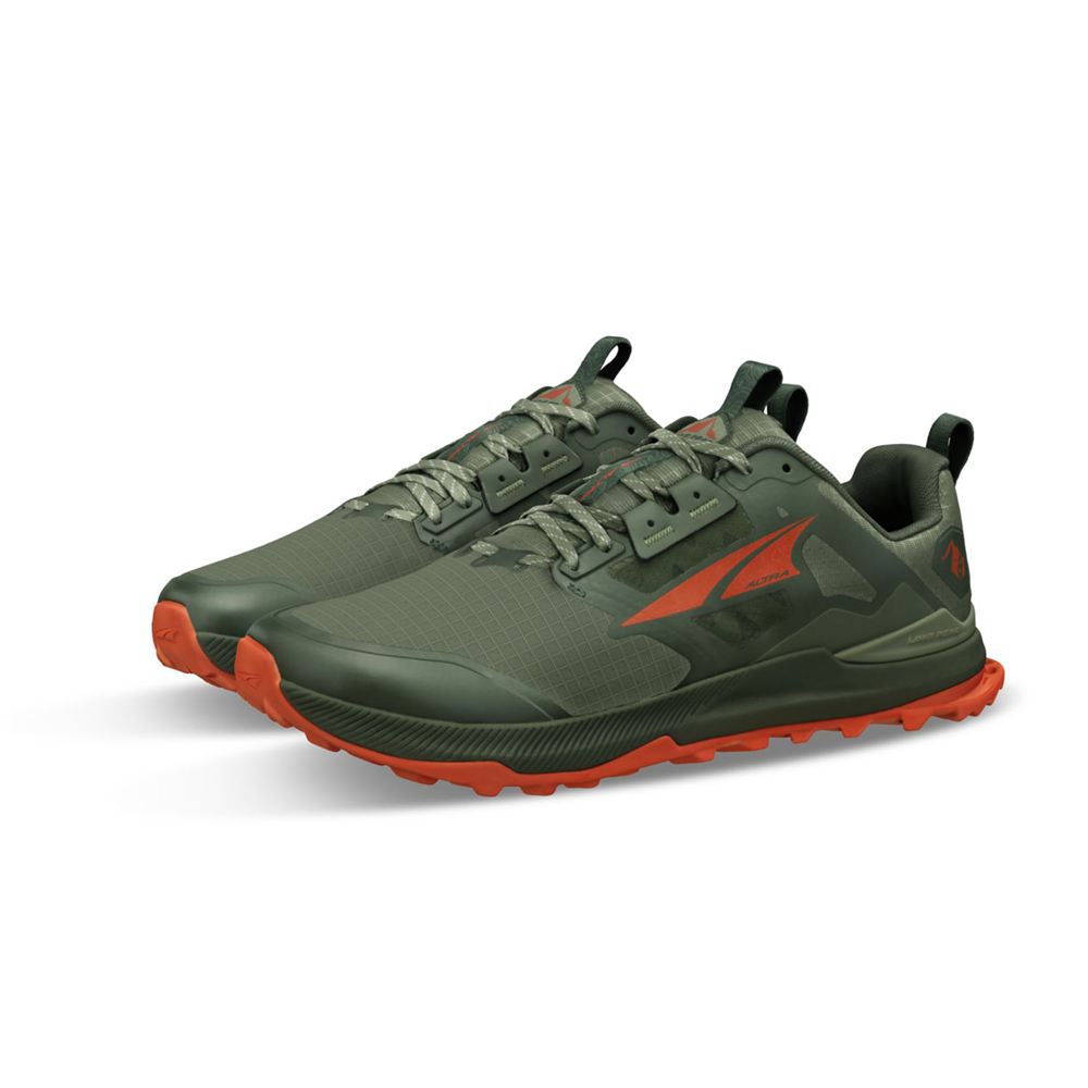 Chaussure de Marche Altra Lone Peak 8 Vert Olive Homme | ODM-18014889