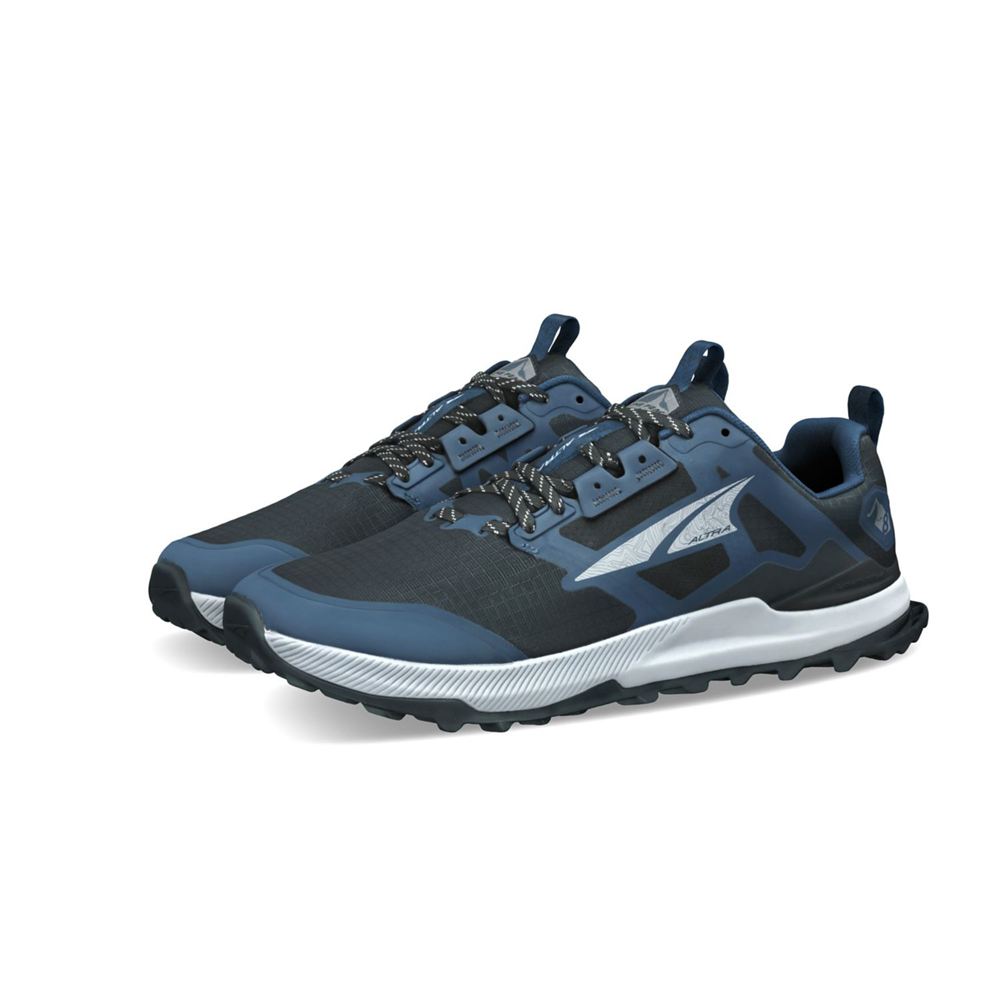 Chaussure de Marche Altra Lone Peak 8 Bleu Marine Noir Homme | ALK-57021615