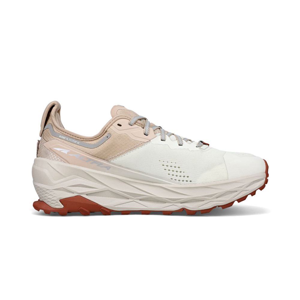 Chaussure de Marche Altra Olympus 5 Blanche Beige Homme | GGA-20422641