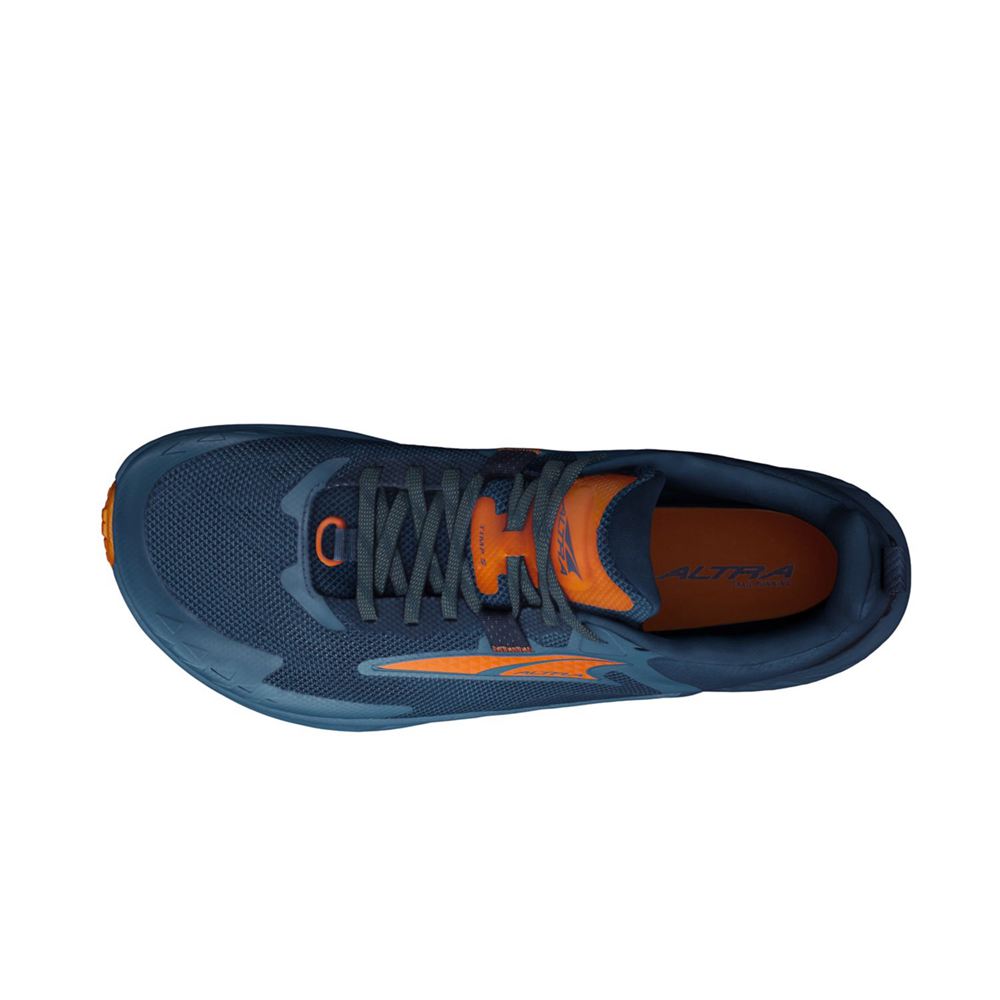 Chaussure Trail Running Altra Timp 5 Bleu Orange Homme | EAI-32915911