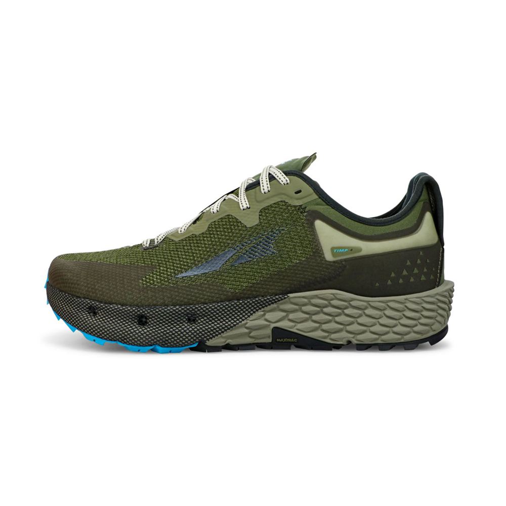 Chaussure Trail Running Altra Timp 4 Vert Olive Homme | IAW-85823380