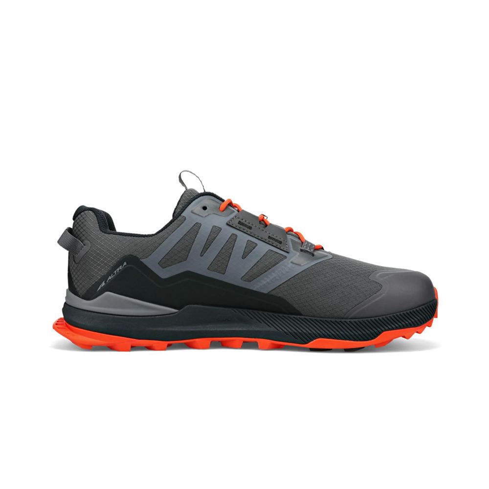 Chaussure Trail Running Altra Lone Peak ALL-WTHR Low 2 Grise Orange Homme | OLM-80085973