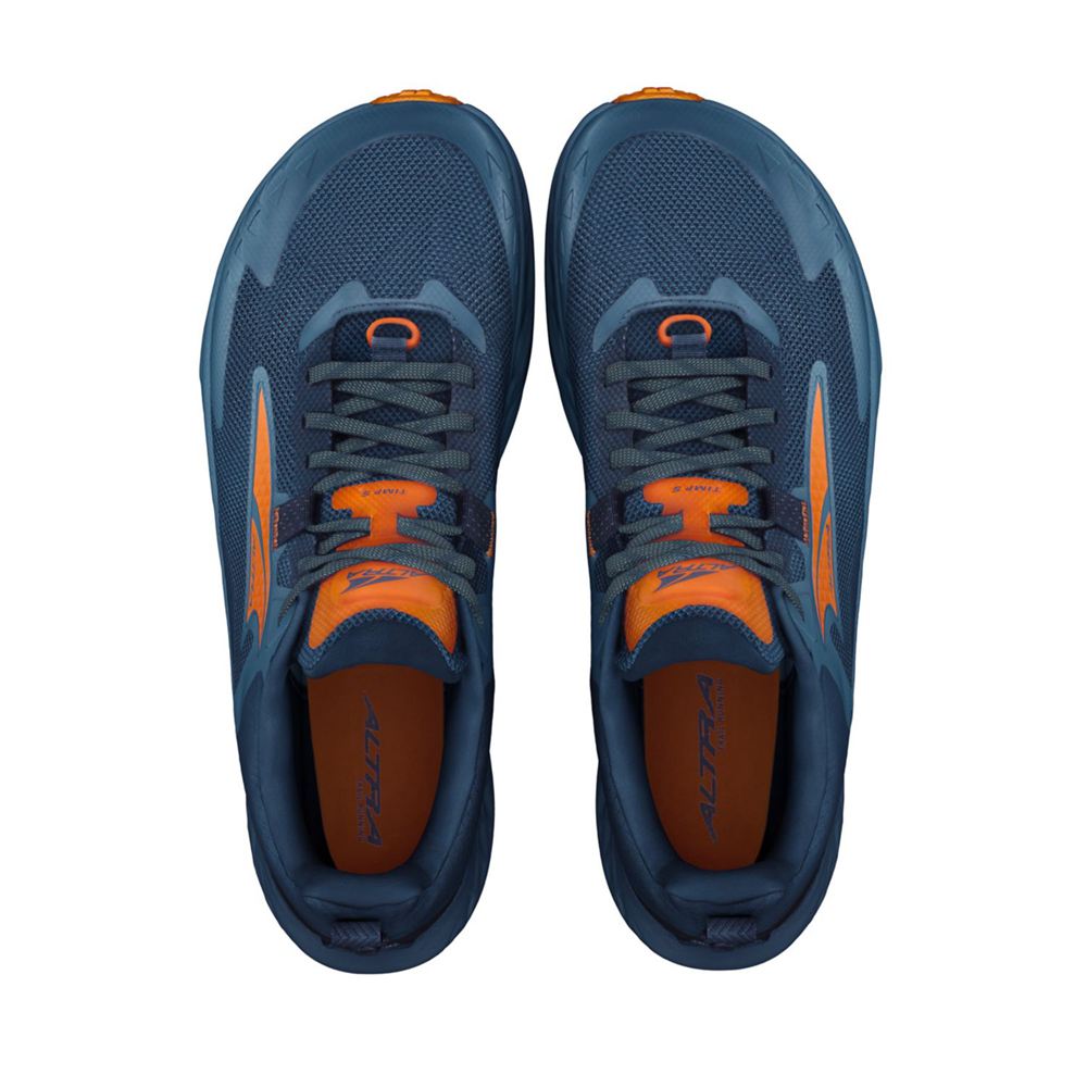 Chaussure Trail Running Altra Timp 5 Bleu Orange Homme | EAI-32915911