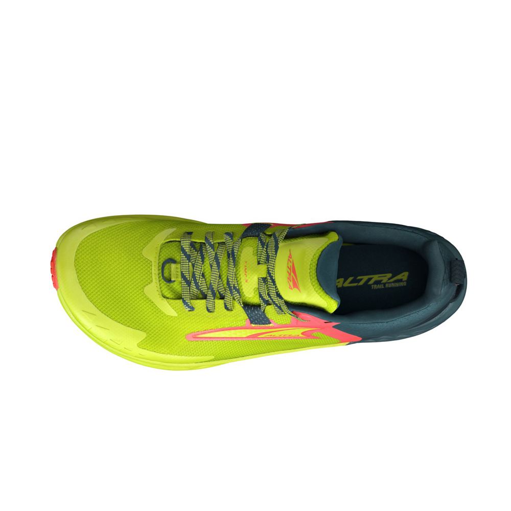 Chaussure Trail Running Altra Timp 5 Jaune Vert Homme | ZOP-73304863