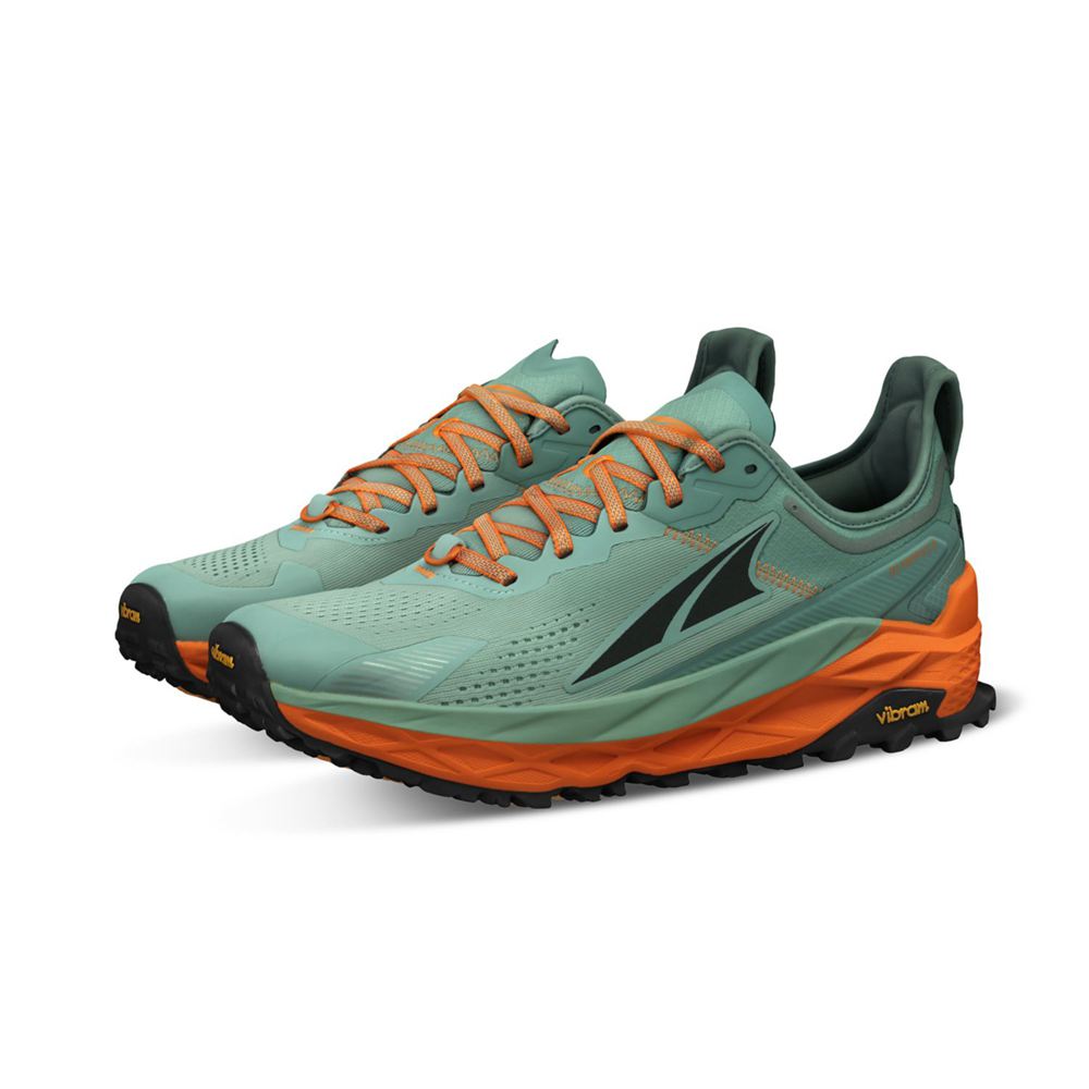 Chaussure Trail Running Altra Olympus 5 Grise Orange Homme | RPY-19448103