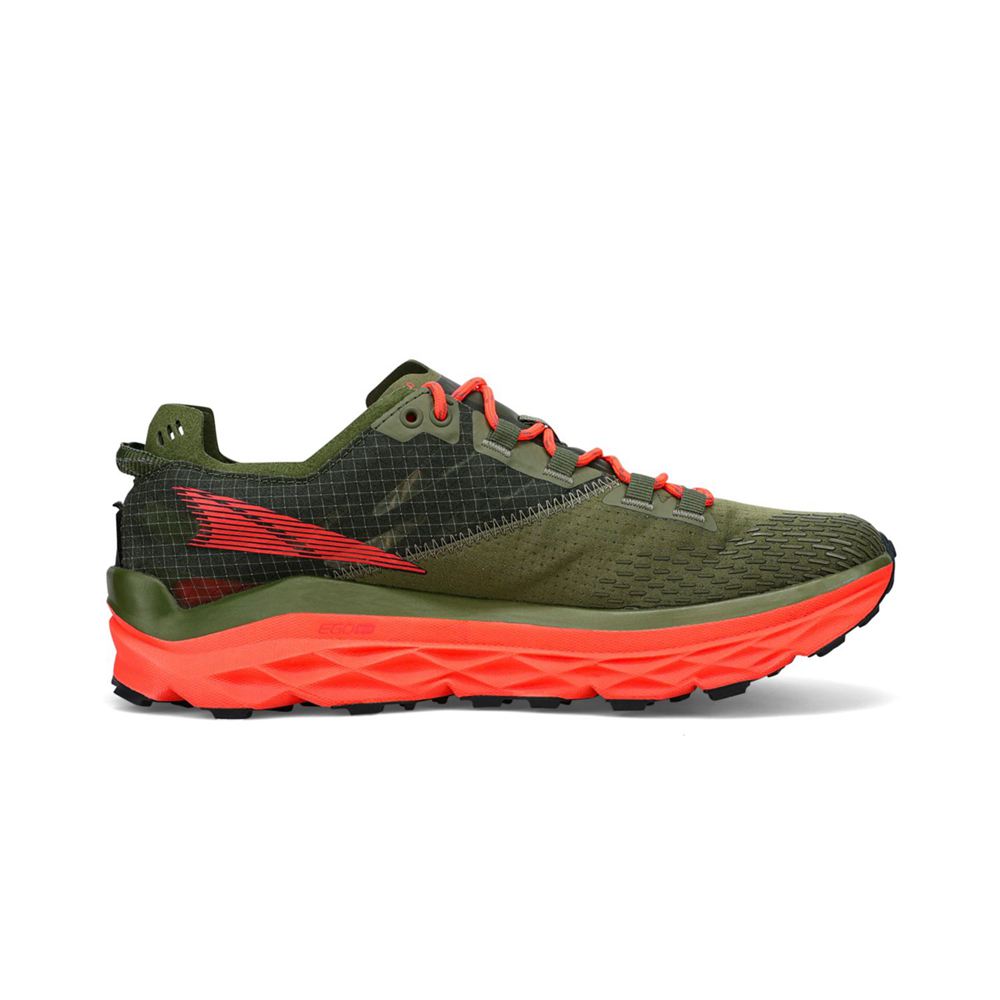 Chaussure Trail Running Altra Mont Blanc Vert Olive Homme | KAF-28016428