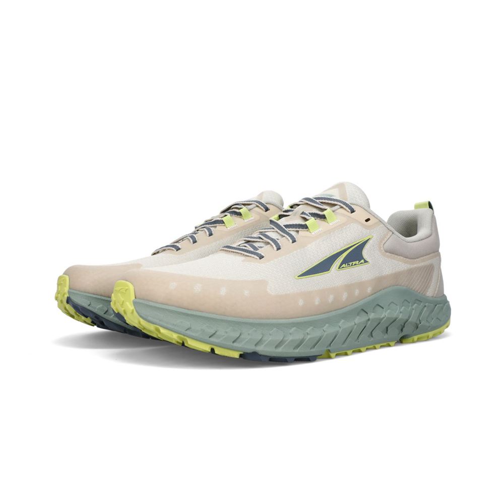 Chaussure Trail Running Altra Outroad 2 Grise Vert Homme | QPC-69023648