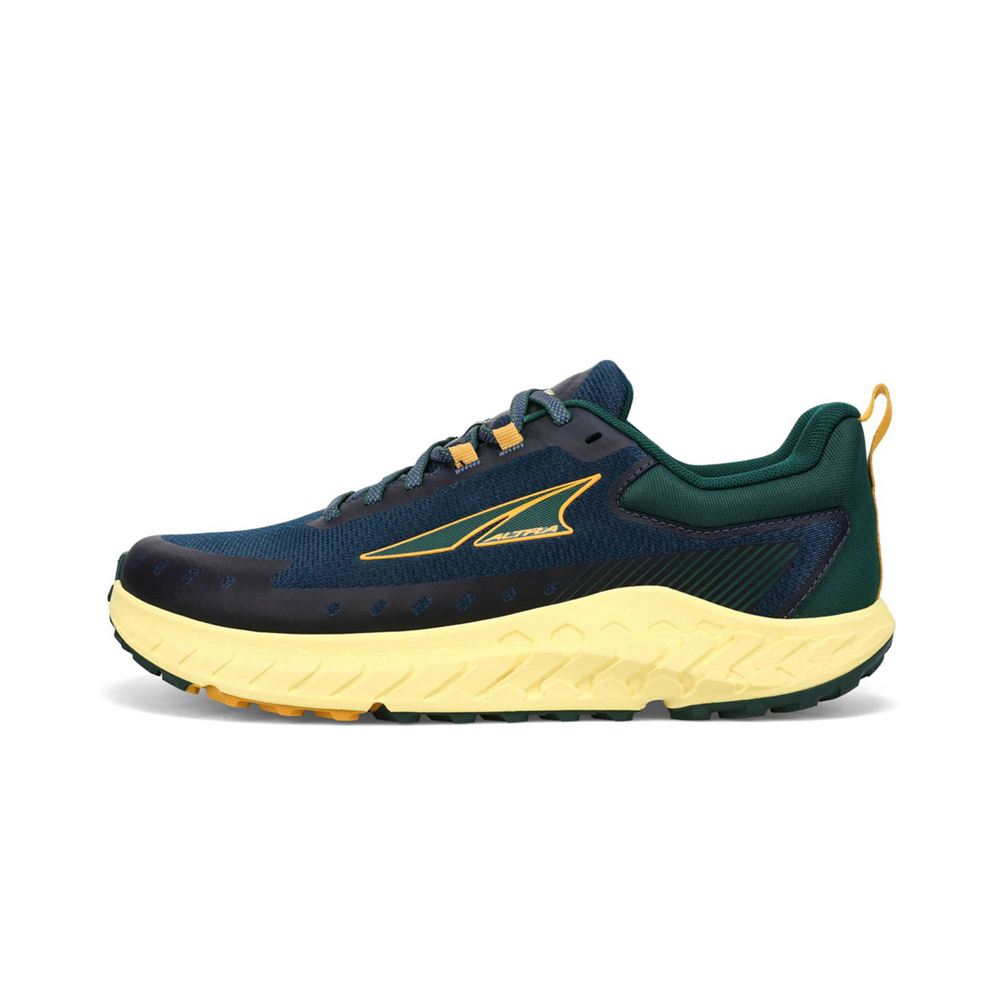 Chaussure Trail Running Altra Outroad 2 Bleu Jaune Homme | ZXP-32251443