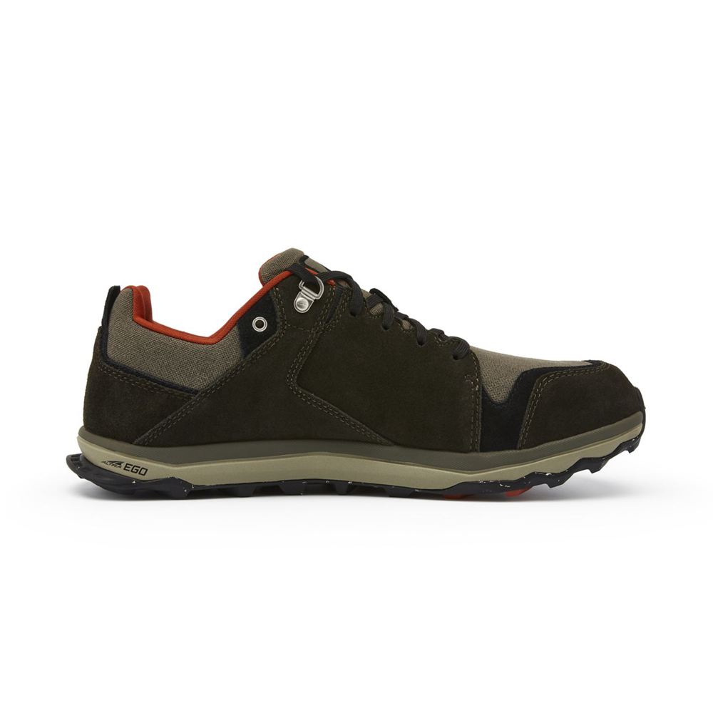 Chaussure Trail Running Altra LP Alpine Vert Olive Grise Homme | OGR-67169923