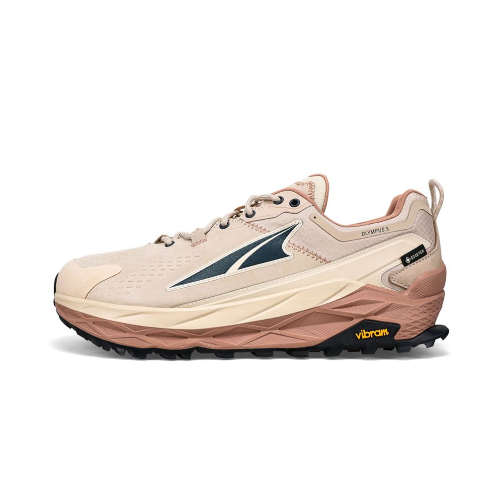 Chaussure Trail Running Altra Olympus 5 Hike Low GTX Beige Homme | XUH-96443303