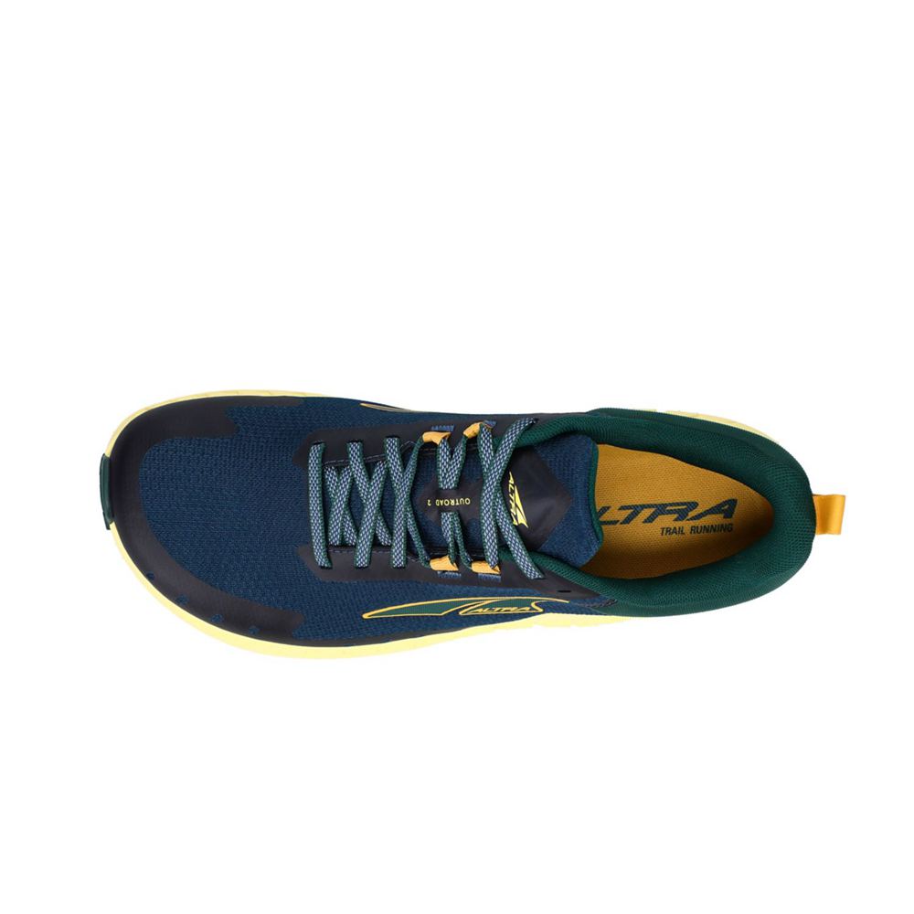 Chaussure Trail Running Altra Outroad 2 Bleu Jaune Homme | ZXP-32251443