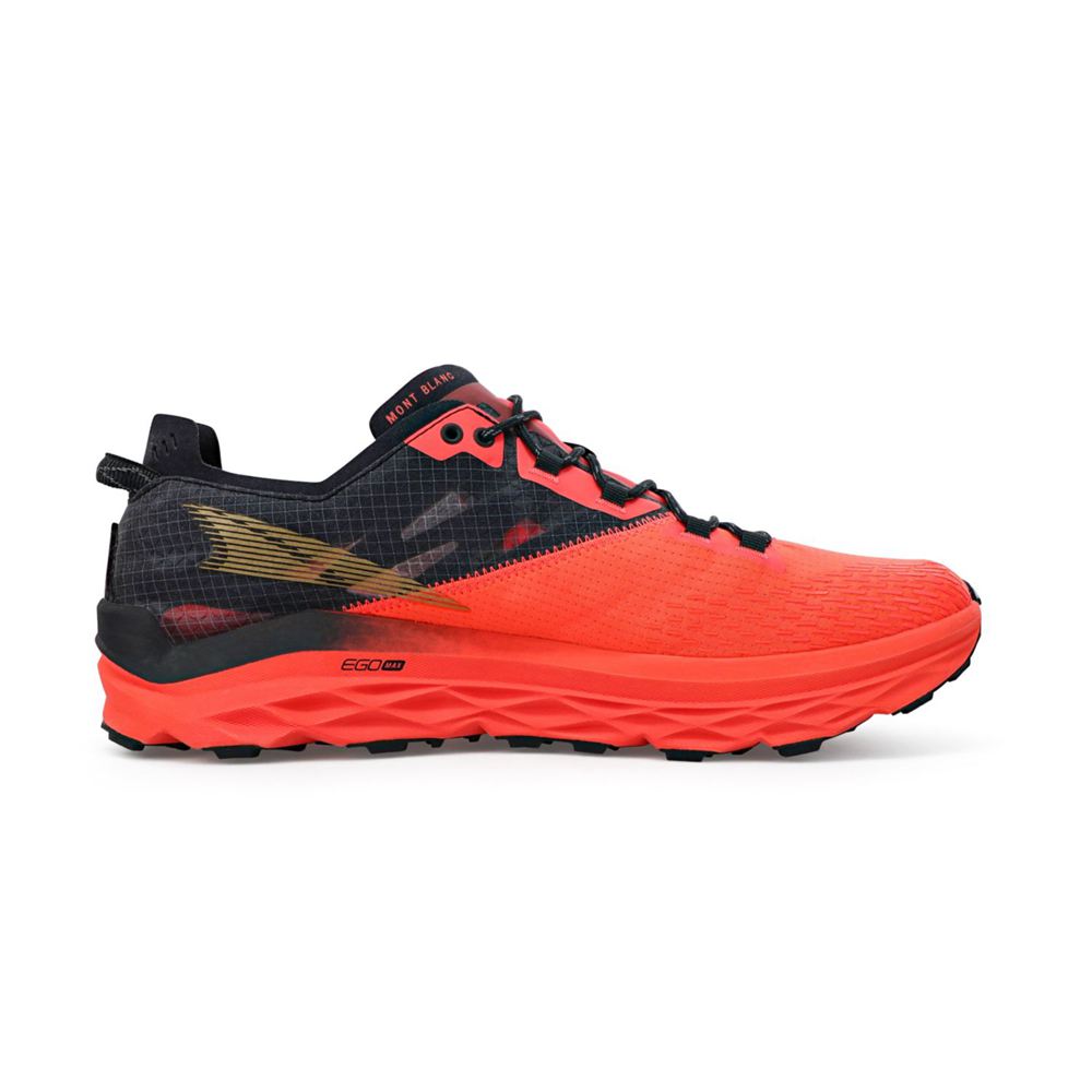 Chaussure Trail Running Altra Mont Blanc Rouge Noir Homme | RSO-00650916