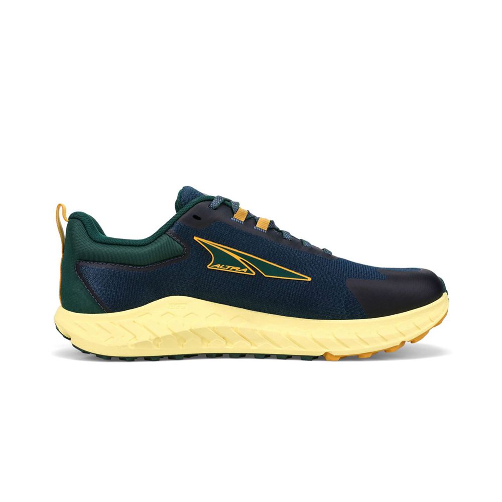 Chaussure Trail Running Altra Outroad 2 Bleu Jaune Homme | ZXP-32251443