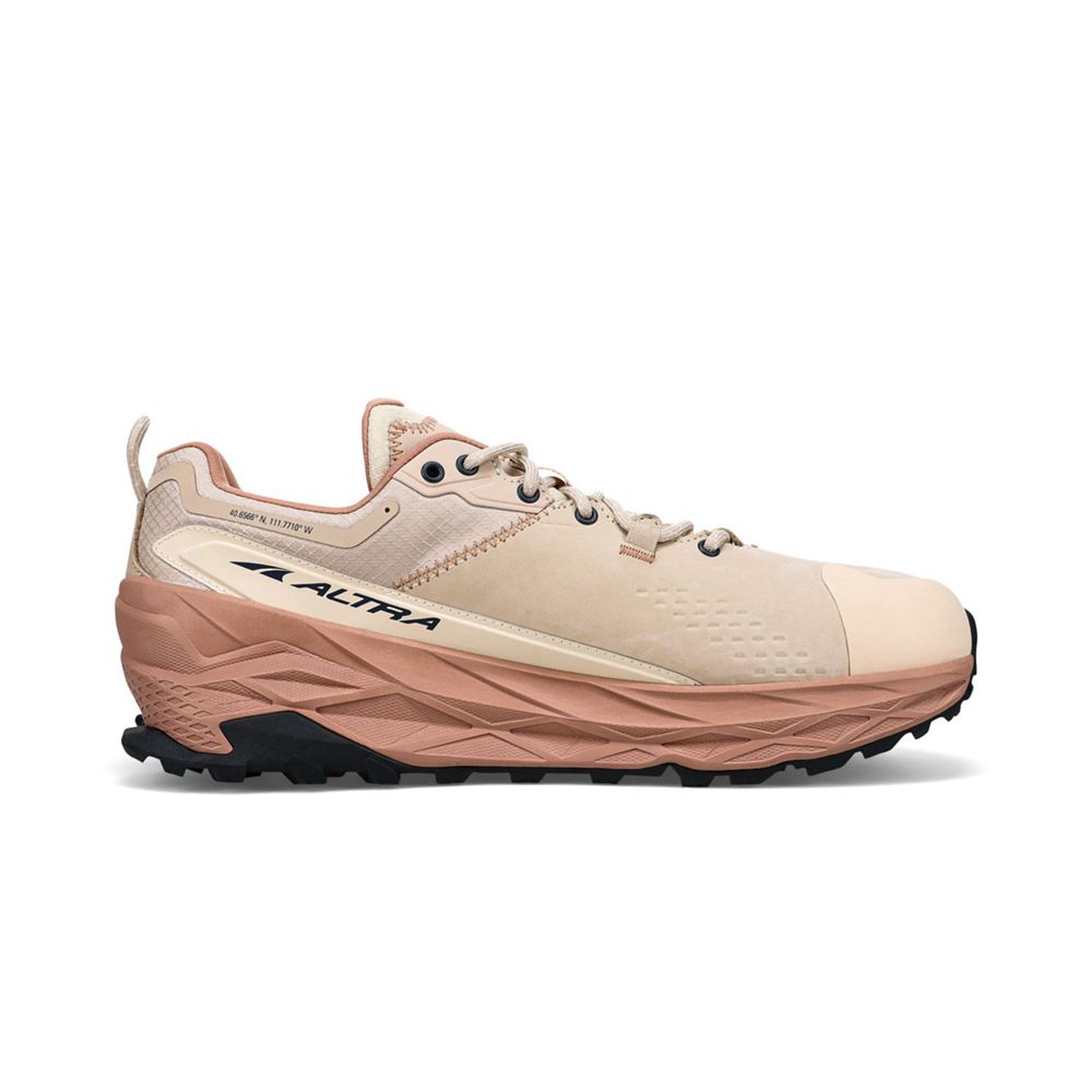 Chaussure Trail Running Altra Olympus 5 Hike Low GTX Beige Homme | XUH-96443303