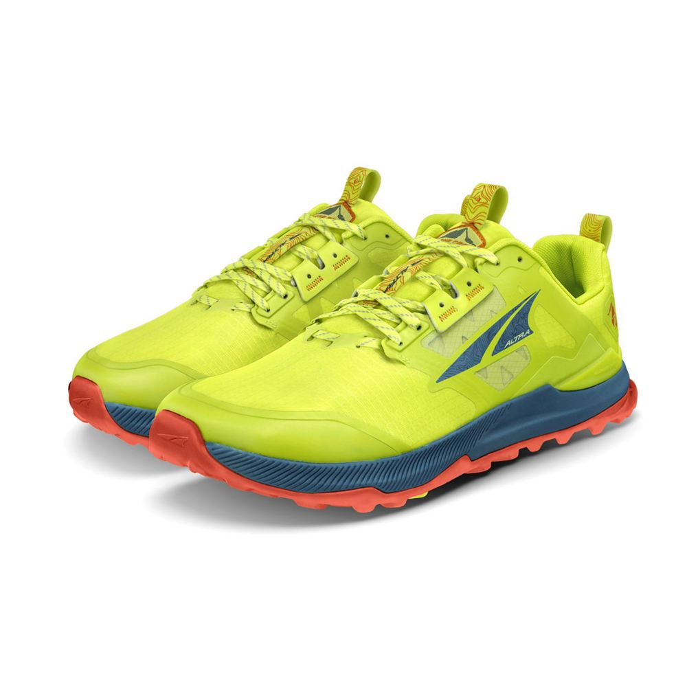 Chaussure Trail Running Altra Lone Peak 8 Jaune Homme | UWQ-88424938