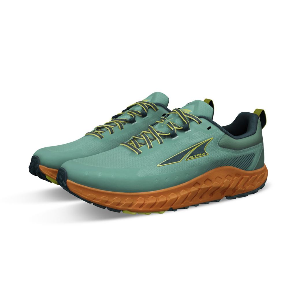 Chaussure Trail Running Altra Outroad 2 Bleu Orange Homme | EAU-63028048