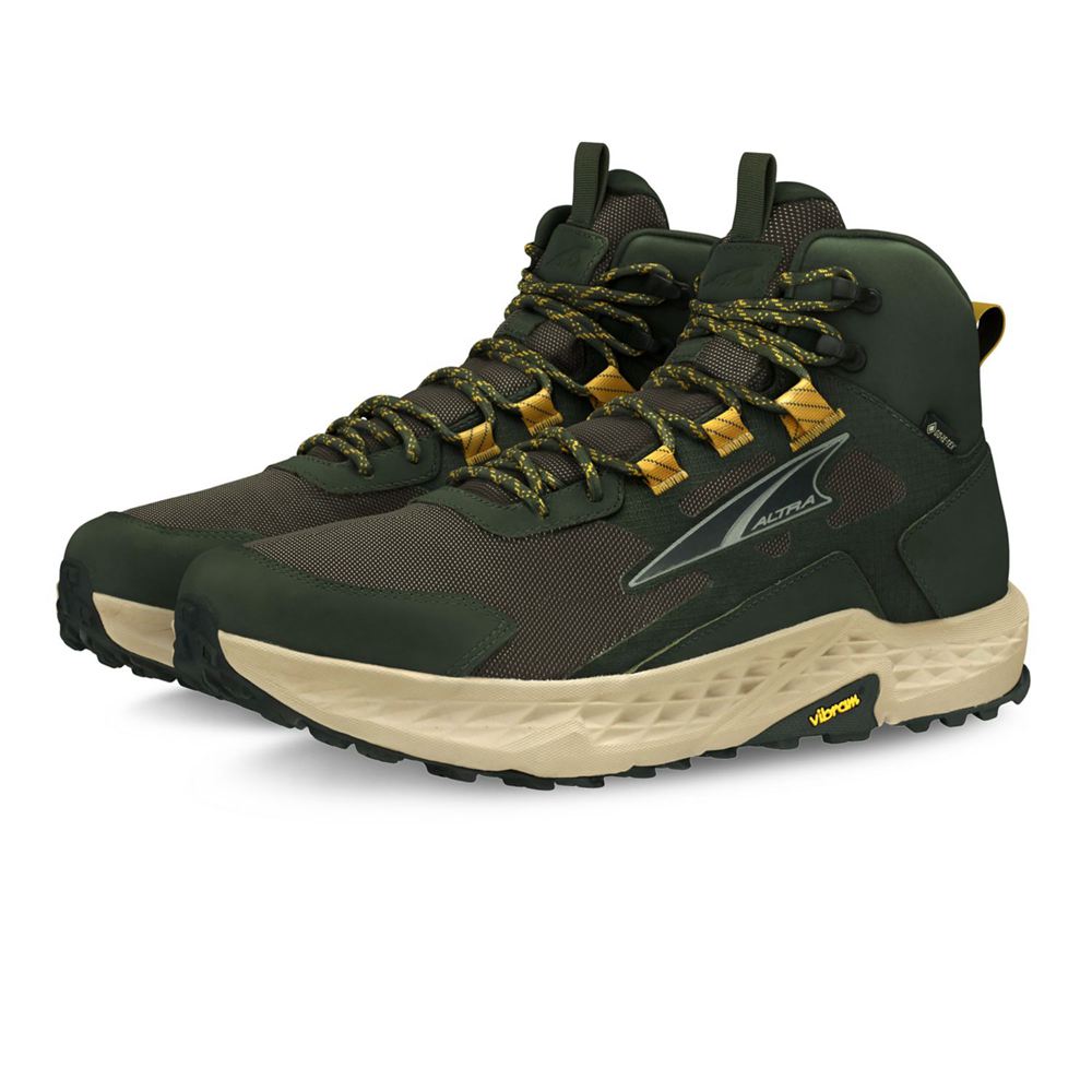 Chaussure Trail Running Altra Timp Hiker GTX Vert Olive Homme | NUU-50621896