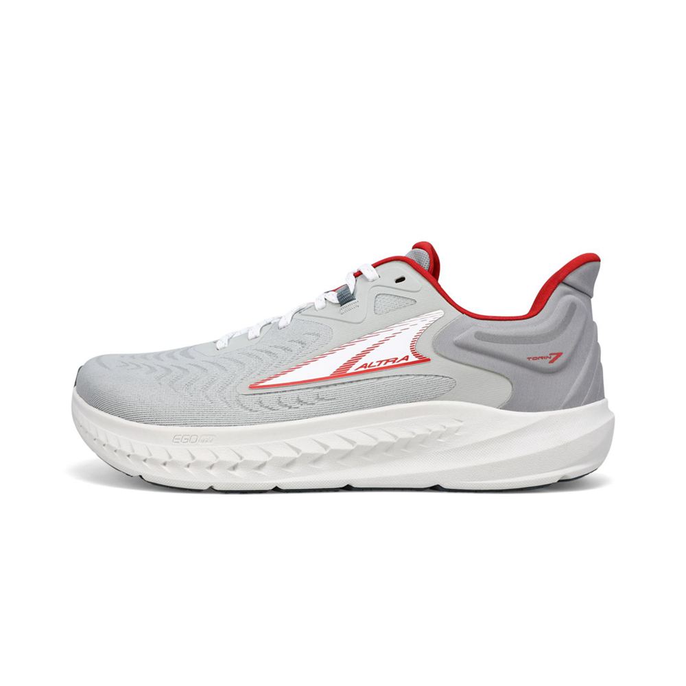 Chaussures Running Route Altra Torin 7 Grise Rouge Homme | AUY-80144625