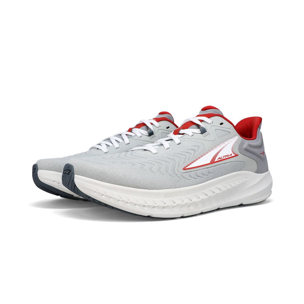 Chaussures Running Route Altra Torin 7 Grise Rouge Homme | AUY-80144625