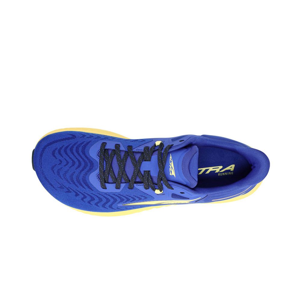 Chaussures Running Route Altra Torin 7 Bleu Jaune Homme | HIL-70439785