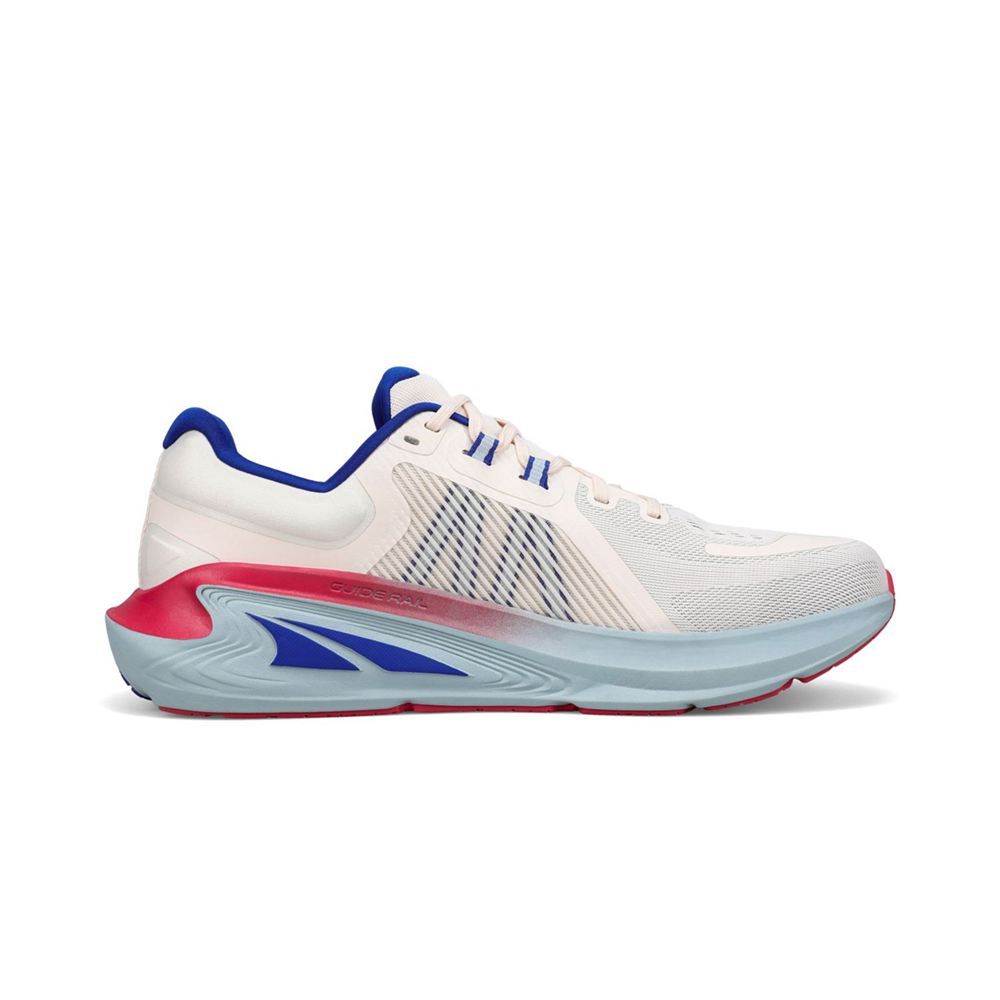 Chaussures Running Route Altra Paradigm 7 Blanche Bleu Homme | UBB-77979226