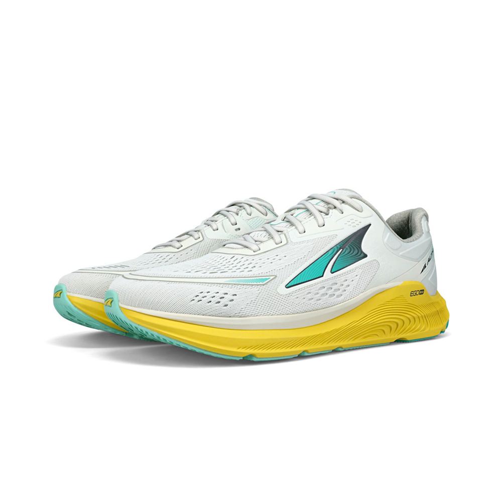 Chaussures Running Route Altra Paradigm 6 Grise Jaune Homme | MNP-26224992