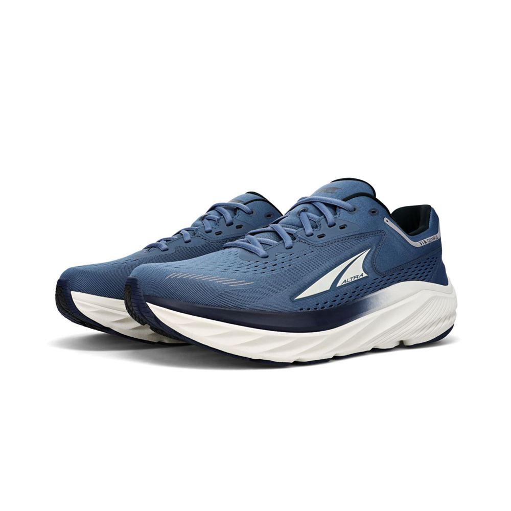 Chaussures Running Route Altra VIA Olympus Bleu Homme | URO-61073933