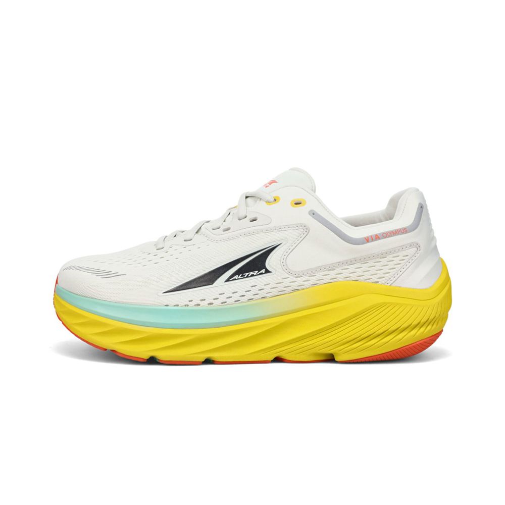 Chaussures Running Route Altra VIA Olympus Grise Jaune Homme | TSO-57511411