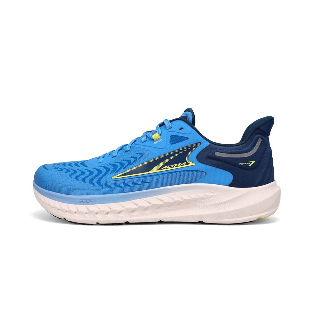 Chaussures Running Route Altra Torin 7 Bleu Homme | ASG-00387583