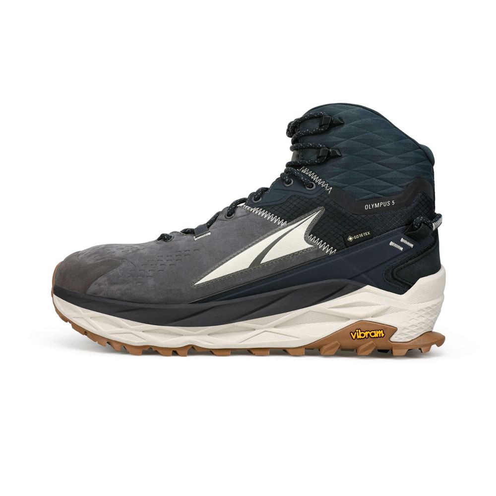 Chaussure de Randonnée Altra Olympus 5 Hike Mid GTX Noir Grise Homme | QTQ-93944653