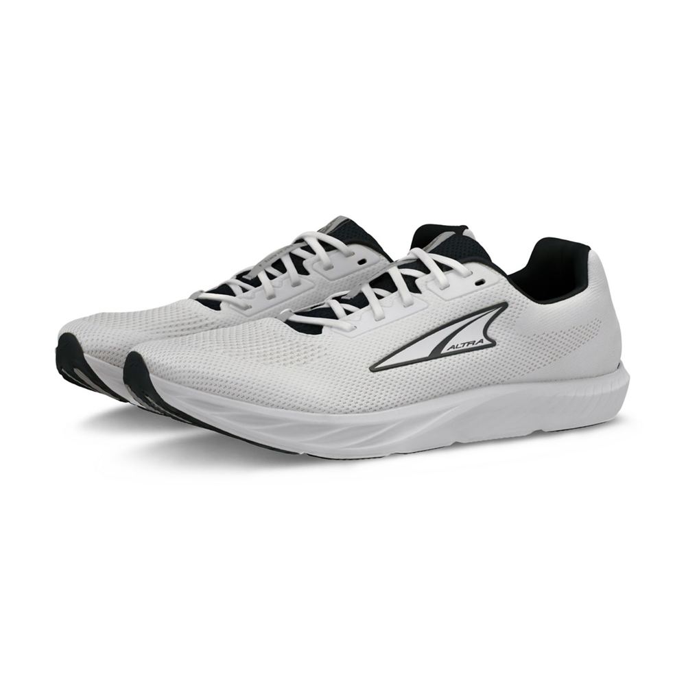 Chaussures Running Route Altra Escalante 4 Blanche Noir Homme | CLF-51204735