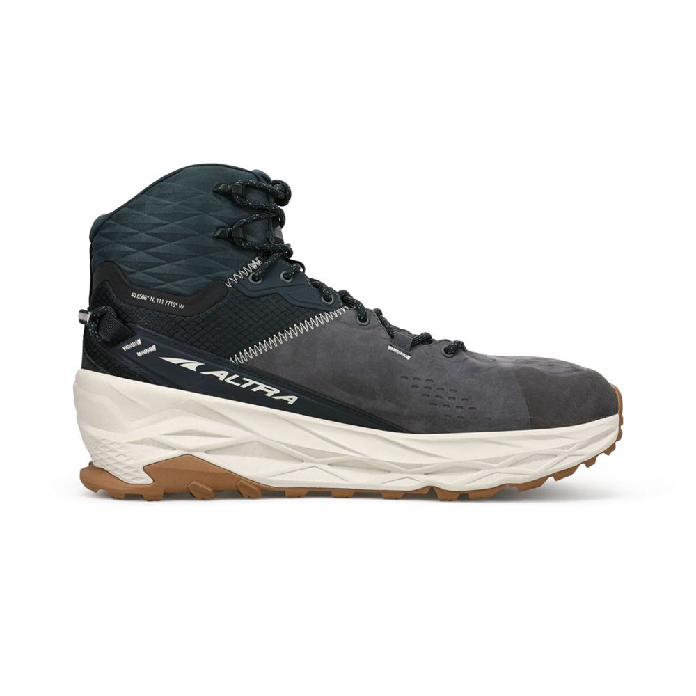 Chaussure de Randonnée Altra Olympus 5 Hike Mid GTX Noir Grise Homme | QTQ-93944653