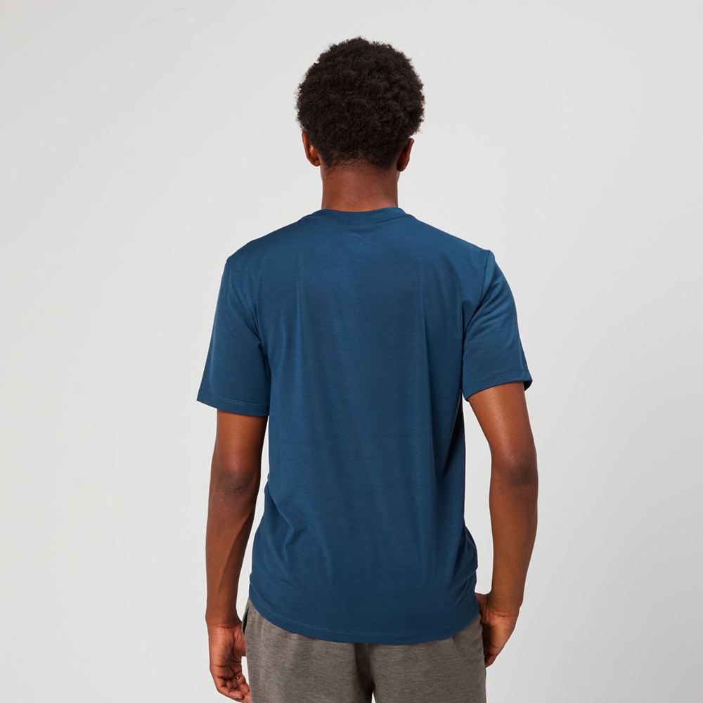 T-Shirt Altra Everyday Performance Short Sleeve Bleu Marine Homme | QTK-57923647