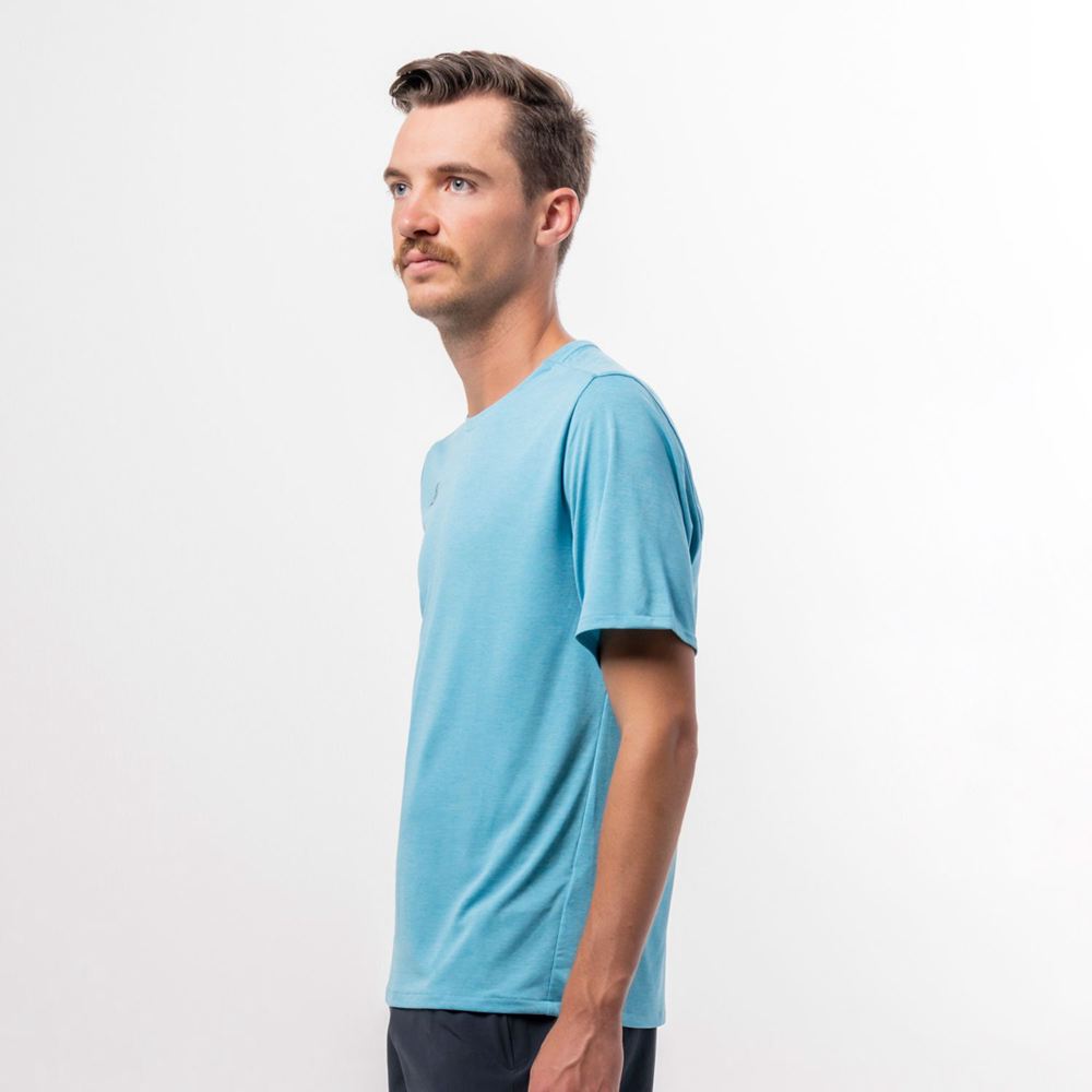 T-Shirt Altra Core Short Sleeve Bleu Homme | RPV-52324421