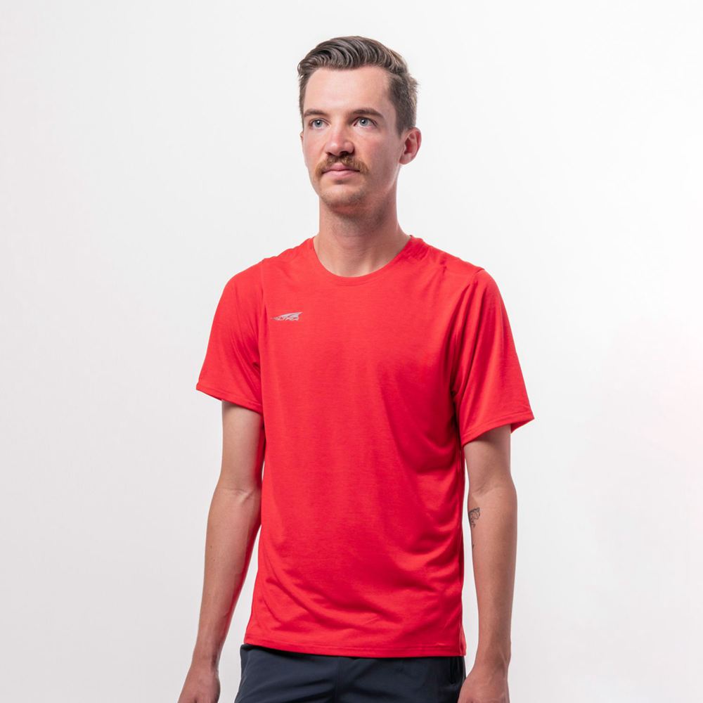 T-Shirt Altra Core Short Sleeve Rouge Homme | NZA-18406000