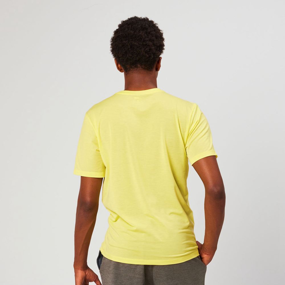 T-Shirt Altra Everyday Performance Short Sleeve Jaune Homme | DXU-82610964