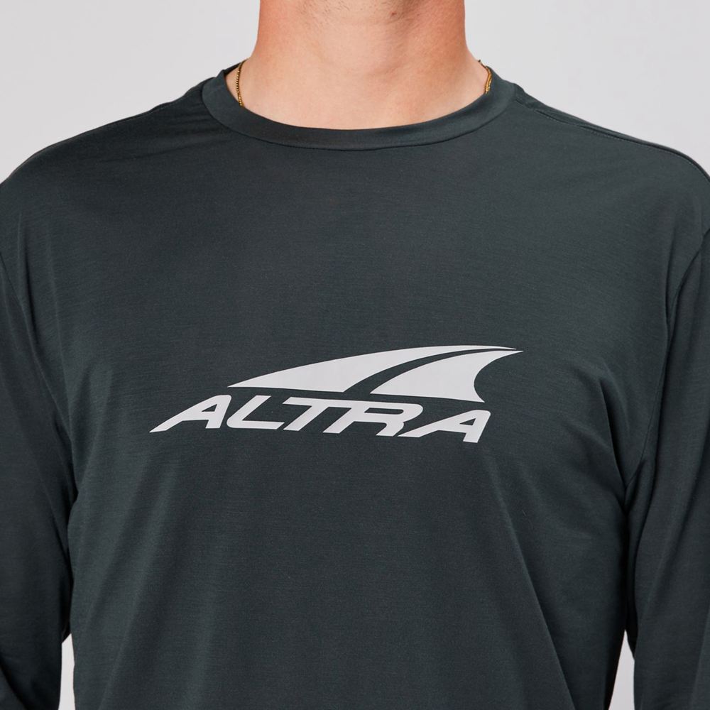 T-Shirt Altra Everyday Performance Long Sleeve Noir Homme | LEX-65161135