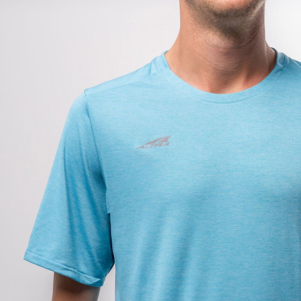 T-Shirt Altra Core Short Sleeve Bleu Homme | RPV-52324421