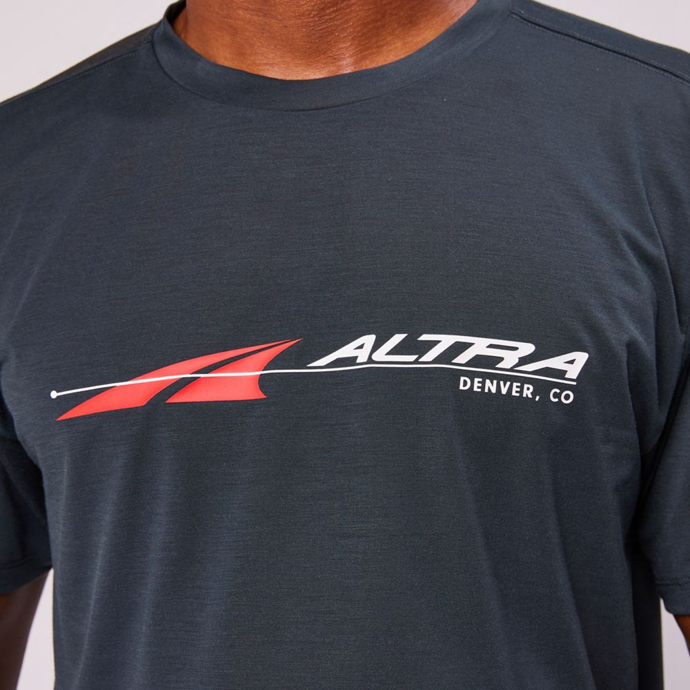 T-Shirt Altra Everyday Performance Short Sleeve Noir Homme | TDP-42954171