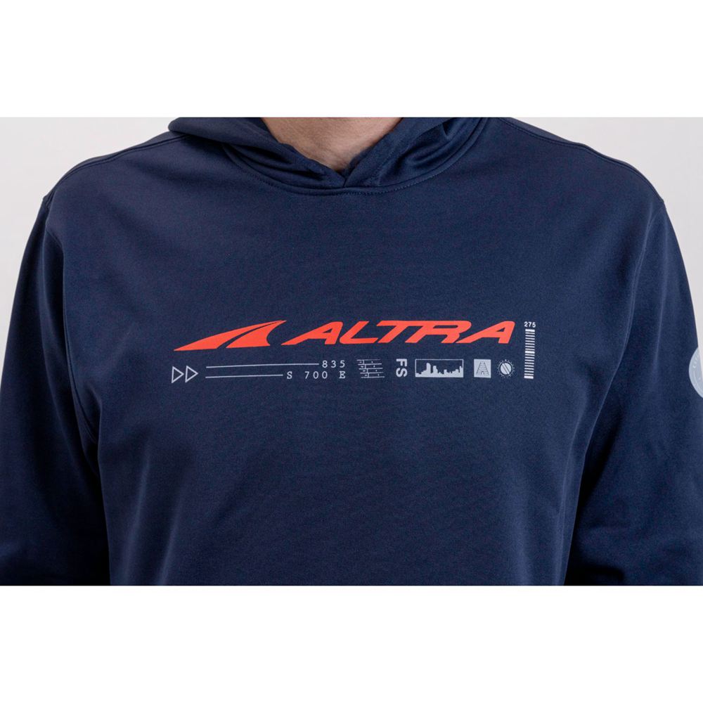 Sweat a Capuche Altra Classic Bleu Marine Homme | TSY-21748950